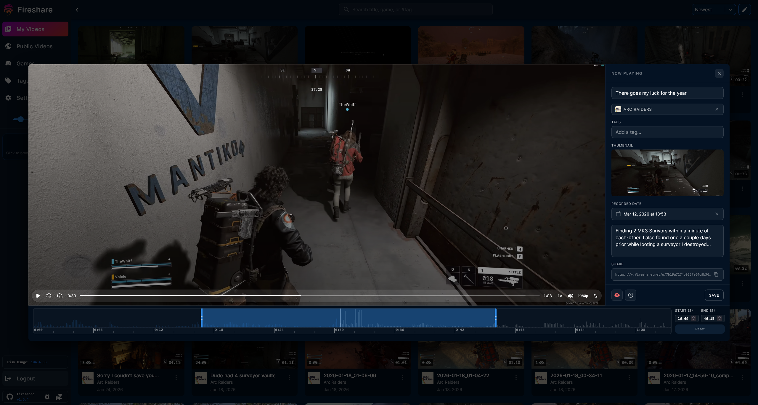 Video Editing & Details